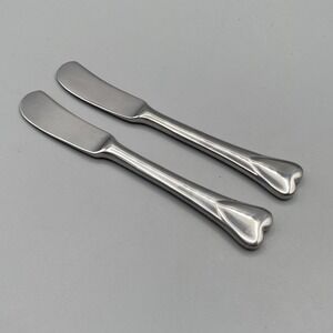 Towle Stainless Irresistible Heart Butter Spreader 2pcs 6‎ inches Paddle